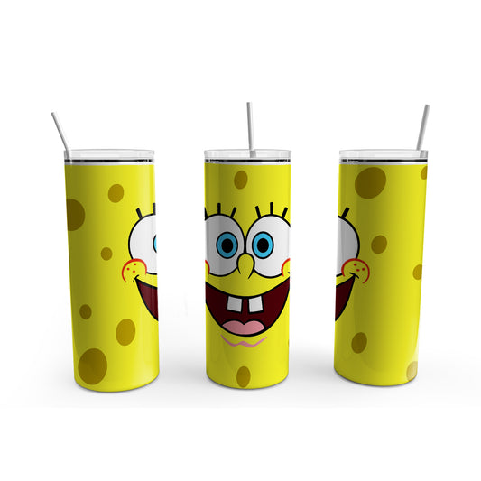 Termo Premium Bob Esponja - Acero Inoxidable, 20 Onzas de Capacidad