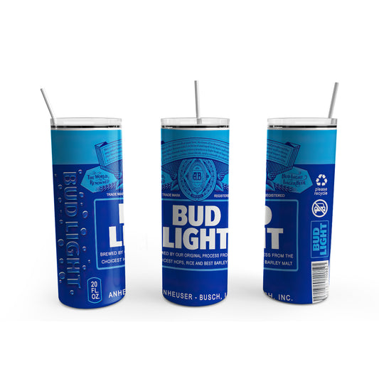 Termo Premium Bud Light- Acero Inoxidable, 20 Onzas de Capacidad